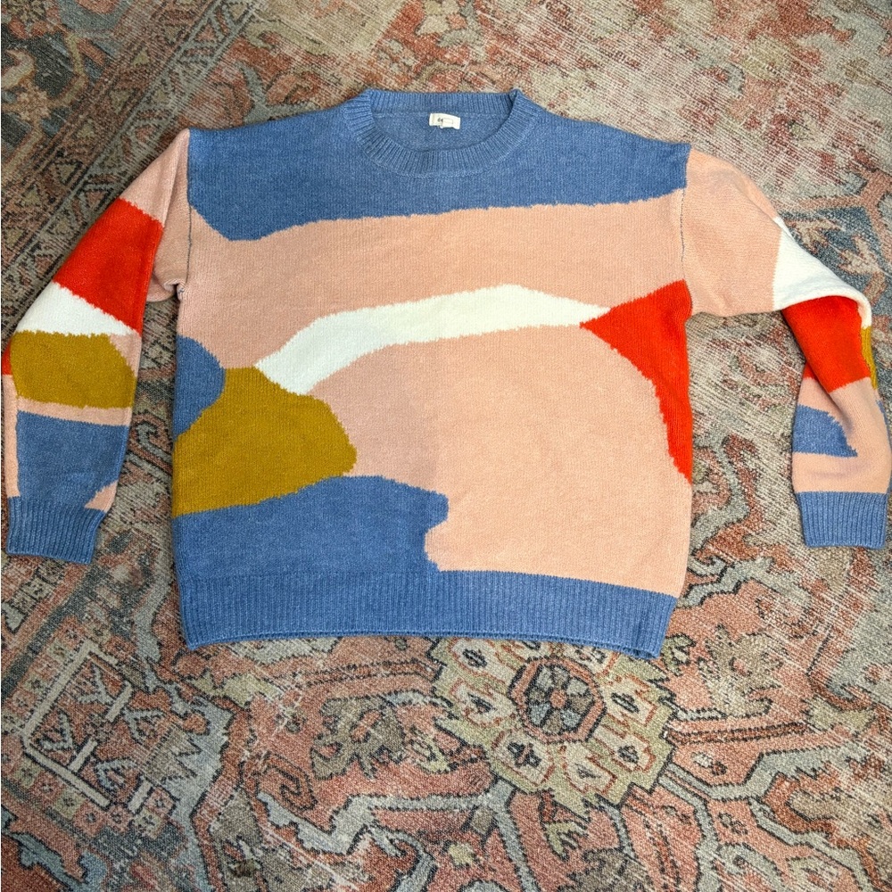Debut Soft Blue Knit Sweater